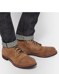 Red Wing Shoes Iron Ranger Distressed Suede Boots