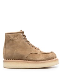 Kenzo Suede Lace Up Ankle Boots