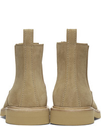 A.P.C. Beige Suede Grant Chelsea Boots
