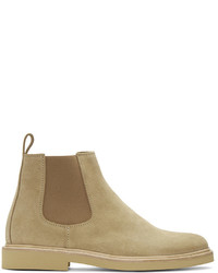 A.P.C. Beige Suede Grant Chelsea Boots