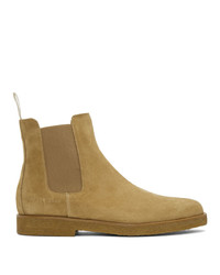 Common Projects Brown Suede Chelsea Boots