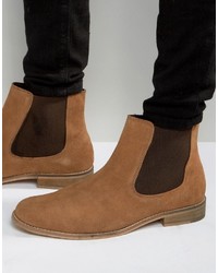 Dune Chelsea Boots In Perforated Suede