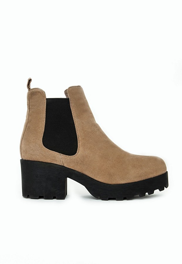 Missguided Lana Faux Suede Cleated Sole 