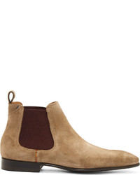 Paul Smith Ps By Ecru Suede Falconer Chelsea Boots