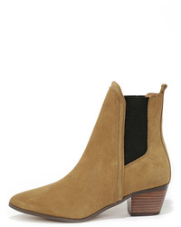 Report Signature Iggby Tan Suede Leather Chelsea Boots