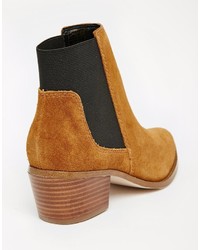 Miss KG Spider Tan Suede Chelsea Boots