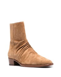 Amiri Stack Suede Ankle Boots