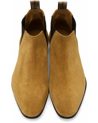 Paul Smith Tan Suede Marlowe Chelsea Boots