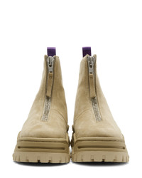 Eytys Tan Suede Raven Boots