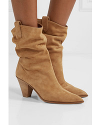 Aquazzura Boogie 70 Suede Ankle Boots