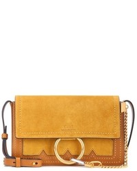 Chloé Faye Small Suede And Leather Crossbody Bag