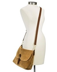 Merona Leather Crossbody Handbag With Removable Strap Tan