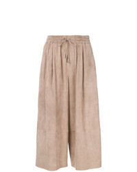 Tan Suede Culottes