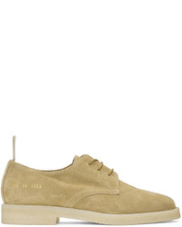 Common Projects Tan Suede Cadet Derbys