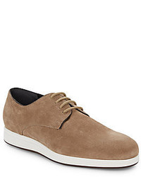 Vince Yuri Embossed Suede Derby Shoes