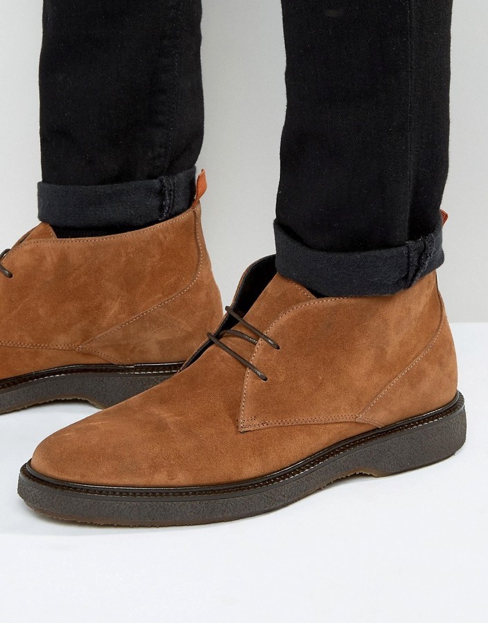 Asos Chukka Boots With Wedge Sole In 