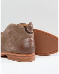 Hudson London Matteo Suede Desert Boots In Tan