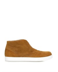 Gianvito Rossi Lace Up Leather Desert Boots