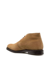 Church's Suede Almond Toe Lace Up Ankle Boots