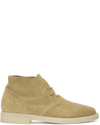 Common Projects Tan Suede Chukka Boots
