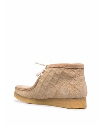 Clarks Textured Lace Up Boots