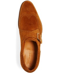 Brooks Brothers Edward Green Hove Suede Wingtip Monks
