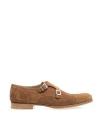 Mr. Hare Double Monk Strap Suede Shoes