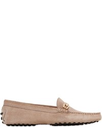 Tan Suede Driving Shoes