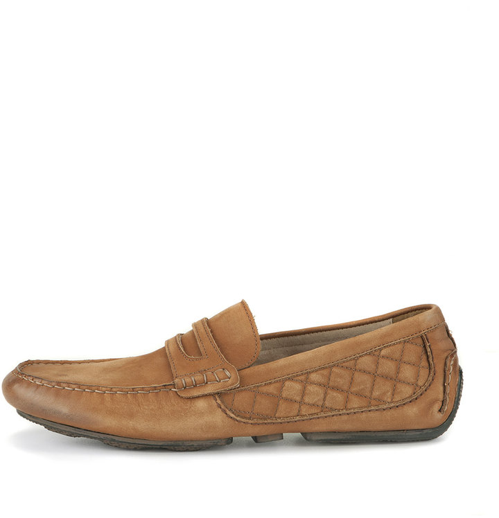 Andrew Marc New York Andrew Marc Metropolis Suede Penny Loafer Camel ...