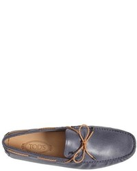 Tod's Laccetto Waxed Suede Driving Shoe