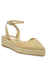 Paul Andrew Rhea Suede Ankle Strap Espadrilles