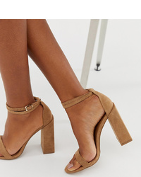ASOS DESIGN Highlight Barely There Block Heeled Sandals