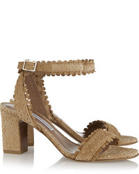 Tabitha Simmons Leticia Perforated Suede Sandals
