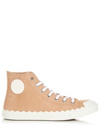 Chloé Chlo Kyle High Top Suede Trainers