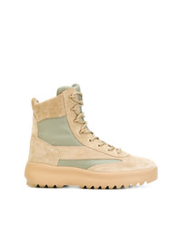 Yeezy Panelled High Top Sneakers