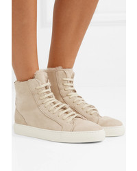 Common Projects Tournat Shearling High Top Sneakers