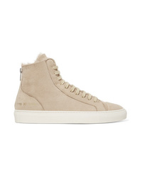 Common Projects Tournat Shearling High Top Sneakers