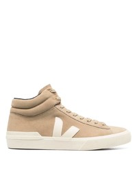 Veja V Logo High Top Sneakers