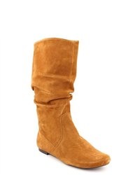 Dannii Brown Suede Fashion Knee High Boots