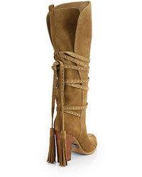 Michl Kors Collection Jessa Suede Knee High Boots