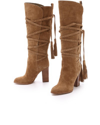 Michl Kors Collection Jessa Suede Wrap Boots