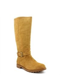 Tommy Hilfiger Sloan Tan Leather Fashion Knee High Boots