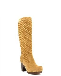 UGG Australia Arroyo Tan Suede Fashion Knee High Boots Uk 45