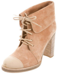 Reed Krakoff Cap Toe Lace Up Ankle Boots