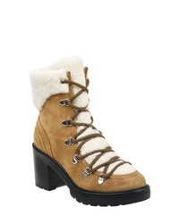 MARC FISHER LTD Daven Genuine Shearling Lace Up Boot