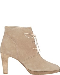 Barneys New York Lace Up Ankle Boots Nude
