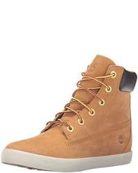 Tan Suede Lace-up Flat Boots