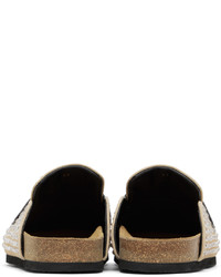 JW Anderson Beige Crystal Loafers