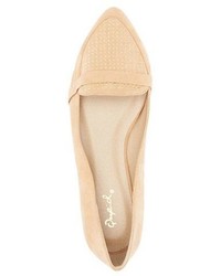 Charlotte Russe Qupid Studded Pointed Toe Loafers