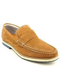 Kenneth Cole Reaction Room 2 Grow Tan Moc Suede Loafers Shoes Uk 10